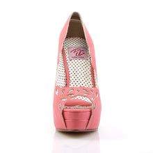 Load image into Gallery viewer, BELLA-30 Pin Up Couture 5&quot; Heel Coral Faux Leather Platforms