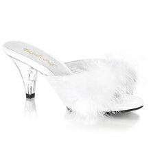 Load image into Gallery viewer, BELLE-301F Fabulicious 3 Inch Heel White Faux Fur Sexy Shoes