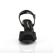 Load image into Gallery viewer, BELLE-309G Fabulicious 3 Inch Heel Black Glitter Sexy Shoes