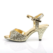 Load image into Gallery viewer, BELLE-309G Fabulicious 3 Inch Heel Gold Glitter Sexy Shoes