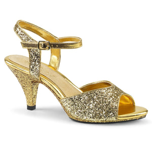 BELLE-309G Fabulicious 3 Inch Heel Gold Glitter Sexy Shoes