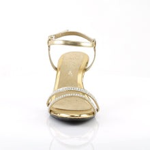 Load image into Gallery viewer, BELLE-316 Fabulicious 3 Inch Heel Gold Metallic Sexy Shoes