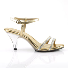 Load image into Gallery viewer, BELLE-316 Fabulicious 3 Inch Heel Gold Metallic Sexy Shoes