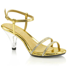 Load image into Gallery viewer, BELLE-316 Fabulicious 3 Inch Heel Gold Metallic Sexy Shoes