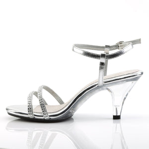 BELLE-316 Fabulicious 3 Inch Heel Silver Sexy Shoes