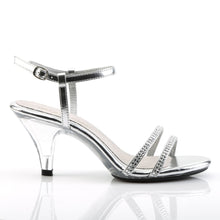 Load image into Gallery viewer, BELLE-316 Fabulicious 3 Inch Heel Silver Sexy Shoes