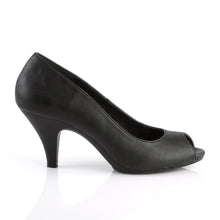 Load image into Gallery viewer, BELLE-362 Fabulicious 3&quot; Heel Black Faux Leather Sexy Shoes