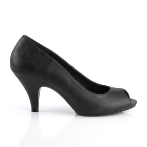 BELLE-362 Fabulicious 3" Heel Black Faux Leather Sexy Shoes