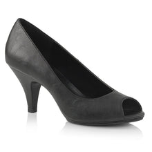 Load image into Gallery viewer, BELLE-362 Fabulicious 3&quot; Heel Black Faux Leather Sexy Shoes