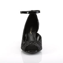 Load image into Gallery viewer, BELLE-381G Fabulicious 3 Inch Heel Black Glitter Sexy Shoes