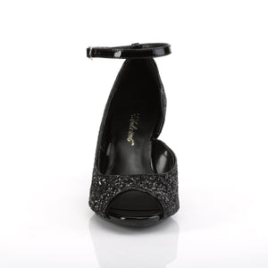 BELLE-381G Fabulicious 3 Inch Heel Black Glitter Sexy Shoes