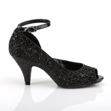 Load image into Gallery viewer, BELLE-381G Fabulicious 3 Inch Heel Black Glitter Sexy Shoes