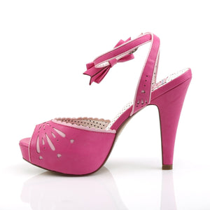 BETTIE-01 Pin Up 4.5" Heel H. Pink Retro Glamour Platforms