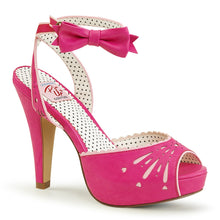 Load image into Gallery viewer, BETTIE-01 Pin Up 4.5&quot; Heel H. Pink Retro Glamour Platforms