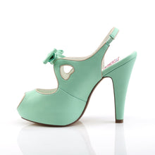 Load image into Gallery viewer, BETTIE-03 Pin Up 4.5 Inch Heel Mint Retro Glamour Platforms