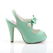 Load image into Gallery viewer, BETTIE-03 Pin Up 4.5 Inch Heel Mint Retro Glamour Platforms