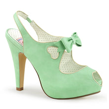 Load image into Gallery viewer, BETTIE-03 Pin Up 4.5 Inch Heel Mint Retro Glamour Platforms