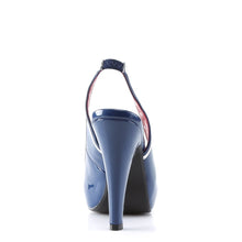 Load image into Gallery viewer, BETTIE-05 Pin Up 4.5&quot; Heel Navy Blue Retro Glamour Platforms