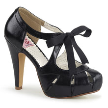 Load image into Gallery viewer, BETTIE-19 Pin Up Glamour 4.5&quot; Heel Black Retro Glamour Shoes