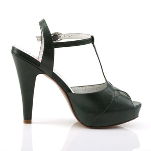 BETTIE-23 Pin Up 4.5" Heel Forest Green Glamour Platforms