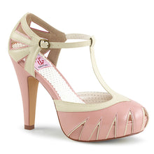 Load image into Gallery viewer, BETTIE-25 Pin Up Retro Glamour 4.5&quot; Heel Baby Pink Shoes