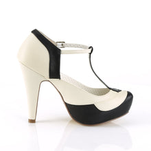 Load image into Gallery viewer, BETTIE-29 Sexy Retro Glamour 4.5&quot; Heel Black-Cream Platforms