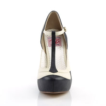 Load image into Gallery viewer, BETTIE-29 Sexy 4.5&quot; Navy Blue-Cream Retro Glamour Platforms