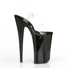 Load image into Gallery viewer, BEYOND-008 Sexy 10&quot; Heel Clear &amp; Black Pole Dancer Platforms