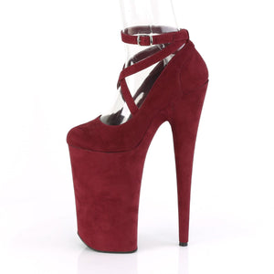 BEYOND-087FS Sexy 10" Heel Burgundy Pole Dancing Platforms