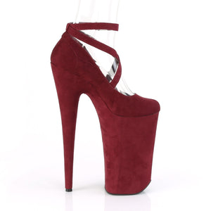 BEYOND-087FS Sexy 10" Heel Burgundy Pole Dancing Platforms