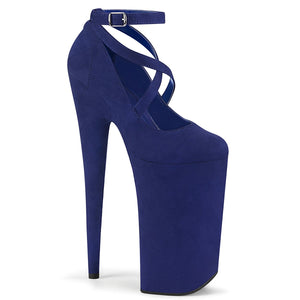 BEYOND-087FS Sexy 10" Heel Royal Blue Pole Dancing Platforms