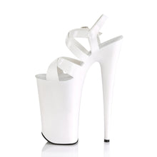 Load image into Gallery viewer, BEYOND-097 Sexy 10&quot; Heel White Patent Pole Dancing Platforms