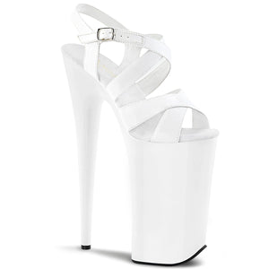 BEYOND-097 Sexy 10" Heel White Patent Pole Dancing Platforms