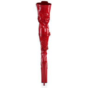 BEYOND-3028 Pleasers Sexy 10" Heel Red Pole Dancing Platform