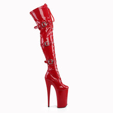 Load image into Gallery viewer, BEYOND-3028 Pleasers Sexy 10&quot; Heel Red Pole Dancing Platform