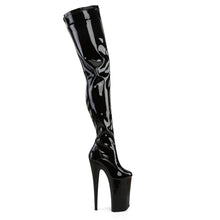 Load image into Gallery viewer, BEYOND-4000 Sexy 10&quot; Heel Black Patent Strippers Boots