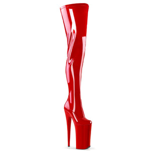 BEYOND-4000 Pleasers Sexy 10" Heel Red Pole Dancing Platform