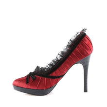 Load image into Gallery viewer, BLISS-38 Pin Up Couture Glamour 4&quot; Heel Red Burlesque Shoes