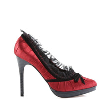 Load image into Gallery viewer, BLISS-38 Pin Up Couture Glamour 4&quot; Heel Red Burlesque Shoes