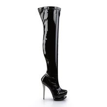 Load image into Gallery viewer, BLONDIE-3000 Sexy 6&quot; Heel Black Pewter Chrome Strippers Boot