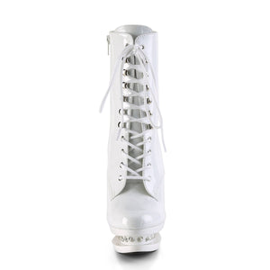 BLONDIE-R-1020 Sexy 6 Inch White Patent Pole Dancer Platform