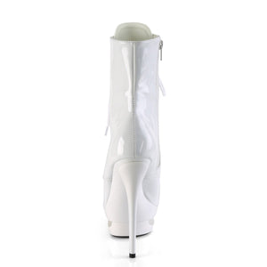 BLONDIE-R-1020 Sexy 6 Inch White Patent Pole Dancer Platform