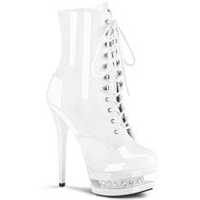 Load image into Gallery viewer, BLONDIE-R-1020 Sexy 6 Inch White Patent Pole Dancer Platform