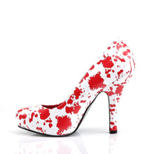 Load image into Gallery viewer, BLOODY-12 Funtasma 5 Inch Heel White Pat Red Sexy Shoes