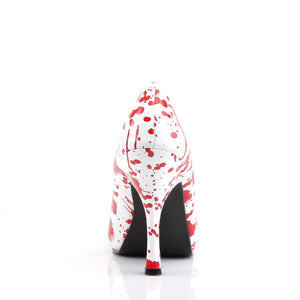 BLOODY-12 Funtasma 5 Inch Heel White Pat Red Sexy Shoes