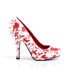 Load image into Gallery viewer, BLOODY-12 Funtasma 5 Inch Heel White Pat Red Sexy Shoes