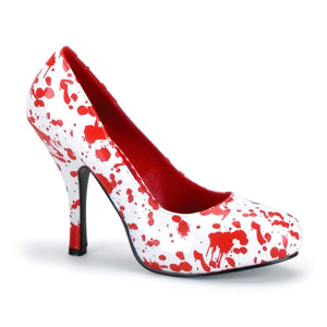 BLOODY-12 Funtasma 5 Inch Heel White Pat Red Sexy Shoes