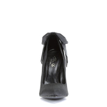 Load image into Gallery viewer, BOMBSHELL-03 Pin Up 4.5&quot; Heel Black Satin Fetish Footwear