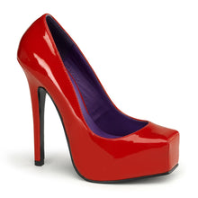 Load image into Gallery viewer, BONDAGE-01 Devious Fetish Shoe 5.5&quot; Heel Red Platforms Shoe