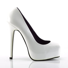 Load image into Gallery viewer, BONDAGE-01 Devious 5.5 Inch Heel White Patent Platform Shoes